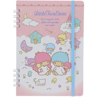 日本 sun-star Little Twin Stars 線圈方眼筆記本/ B6 eslite誠品