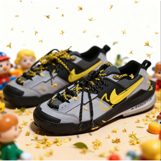 🔥革調 Sacai x Nike Zegamadome SP 美式復古 聯名機能風 解構鞋帶 休閑鞋 男女同款 黑灰色