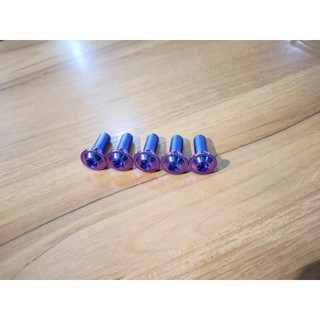 鈦合金碟盤螺絲 光陽 三陽 六代勁戰 水冷BWS FORCE2.0 鈦合金 碟盤 螺絲 正鈦 藍紫色 粉色 黑色 金色