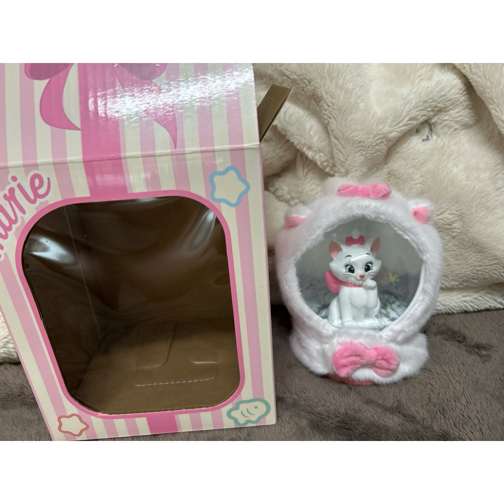 聖誕絨毛套水晶球瑪麗貓-瑪莉貓水晶球