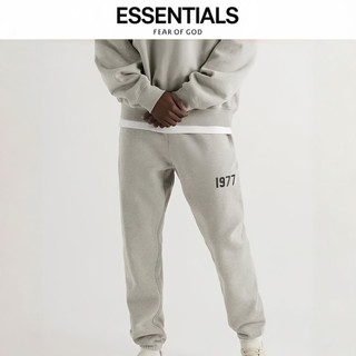 多色可選 Fear of God Essentials 1977系列 數字植絨logo 美式厚磅 刷毛針織長褲 男女同款