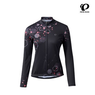 【Pearl izumi】W3455-BL-1 15度C 女款長袖保暖車衣 黑底灰六角格