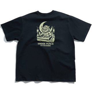 UNDER PEACE 25AW FUKURO DJ / TEE 福來DJ 短T (黑色) 化學原宿