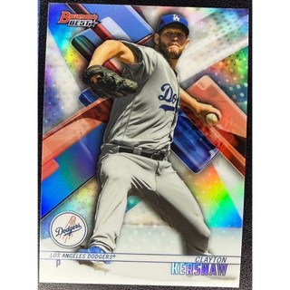 棒球 球員卡 Clayton Kershaw 2018 Bowman's Best Refractor 亮面