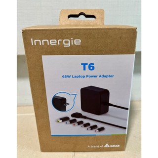 全新 原廠台達 Innergie T6 65W 筆電變壓/充電器附6種筆電接頭與C-Converter連接器