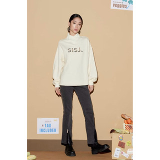 全新 現貨 SISJEANS 專櫃品牌 百貨專櫃品牌 交叉微高領LOGO刷毛衛衣 上衣 現貨快速出貨🚚 112