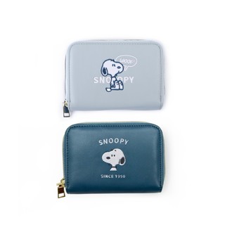 Peanuts史努比皮質短夾零錢包-Norns Original Design Snoopy 多層卡夾 小錢包