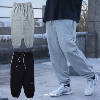 NIKE DRY PANTS 灰色 黑色 刺繡LOGO 縮口 棉褲 長褲 男款【FZ0225】