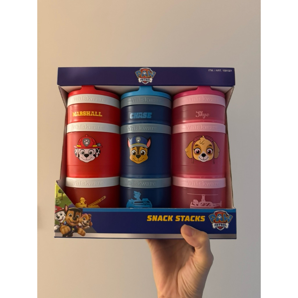 美國專櫃 汪汪隊立大功 paw patrol 阿奇 兒童 Whiskware 餅乾盒 收納盒 餐盒 阿奇 毛毛 天天