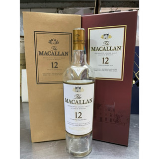 麥卡倫12年 舊版精裝 空瓶加盒子 裝飾藝術收藏擺設