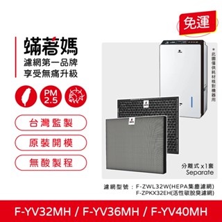 適用 Panasonic 國際牌 F-YV32MH F-YV36MH F-YV40MH 空氣清淨機 除濕機 濾網 蟎著媽