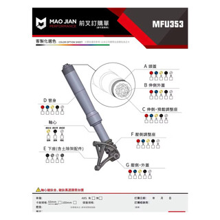 益新電能│ 茂建 科技 MJP MFU353 354 l倒叉 茂避 前避震器 勁戰六代 水冷B JET SL RTS
