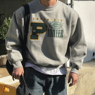 正韓美式復古字母純棉內抓絨長袖衛衣 3色 YUPPIE 預購商品 1222