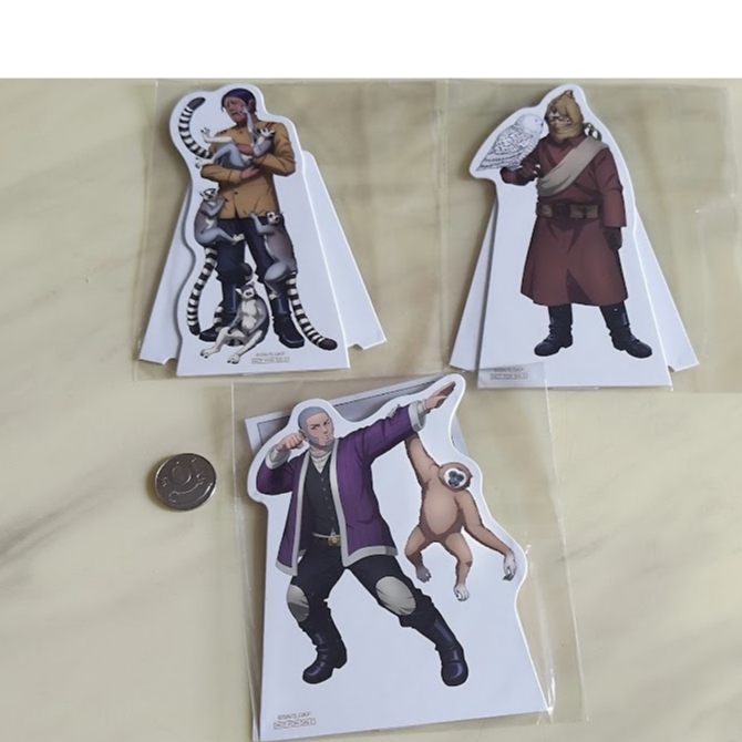 [睡睡蛙小池] 黃金神威 立牌 紙立牌 東武動物園 白石由竹 瓦西里 鯉登音之進