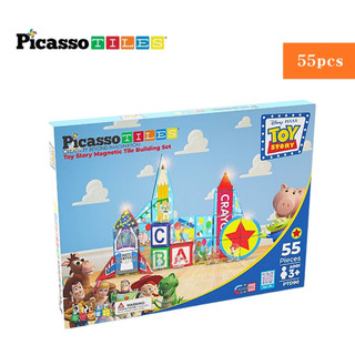 Picassotiles Disney系列 玩具總動員55PCS 彩繪磁力片 磁鐵/幾何/立體拼圖 公司貨千寶屋