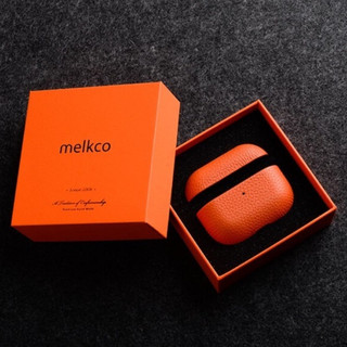 ♞,♘,♙,,Melkco 真皮 AirPods Pro 3 保護套 AirPod 1 2 3 4 耳機配件荔枝天然牛皮