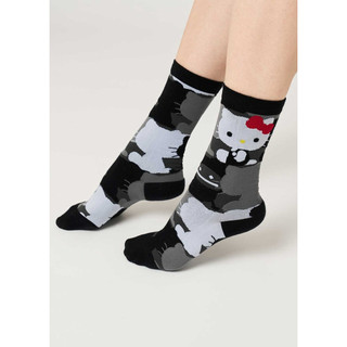代購 日本 graniph Hello Kitty 剪影圖案長襪 Hello Kitty襪子