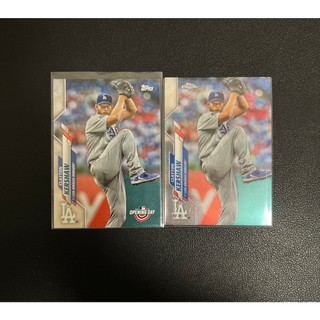 2020 Topps Opening Day+Chrome Clayton Kershaw 柯蕭 書僮 道奇 大谷隊友