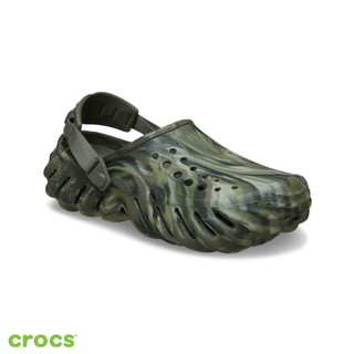 Crocs卡駱馳 (中性鞋) 波波荒野克駱格-橄欖色/七彩色-208454-3N4 洞洞鞋