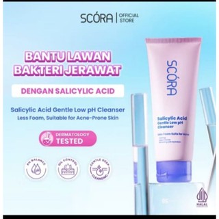SCORA Salicylic Acid Gentle Low pH Cleanser Oily Acne Prone