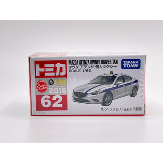 TOMY TOMICA NO. 62 MAZDA ATENZA OWNER DRIVER TAXI 新車貼