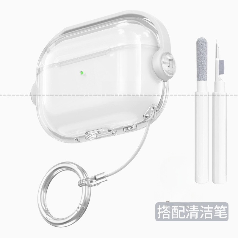 安全鎖扣 透明耳機套 適用於 AirPods Pro 3 新三代 4 3 2 1 pro 2 耳機保護殼 防摔耳機套