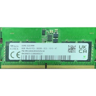 中古 Hynix DDR5 SODIMM 8G 5600 DRAM 記憶體