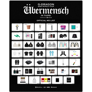 [全新]G-DRAGON 2025 WORLD TOUR [Übermensch] 周邊-T Shirt BLACK.