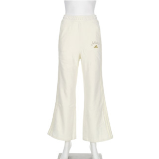 Adidas NYR Flared PNT 女款 米白色 馬年 新年 運動 休閒 喇叭 針織 長褲 KH2707