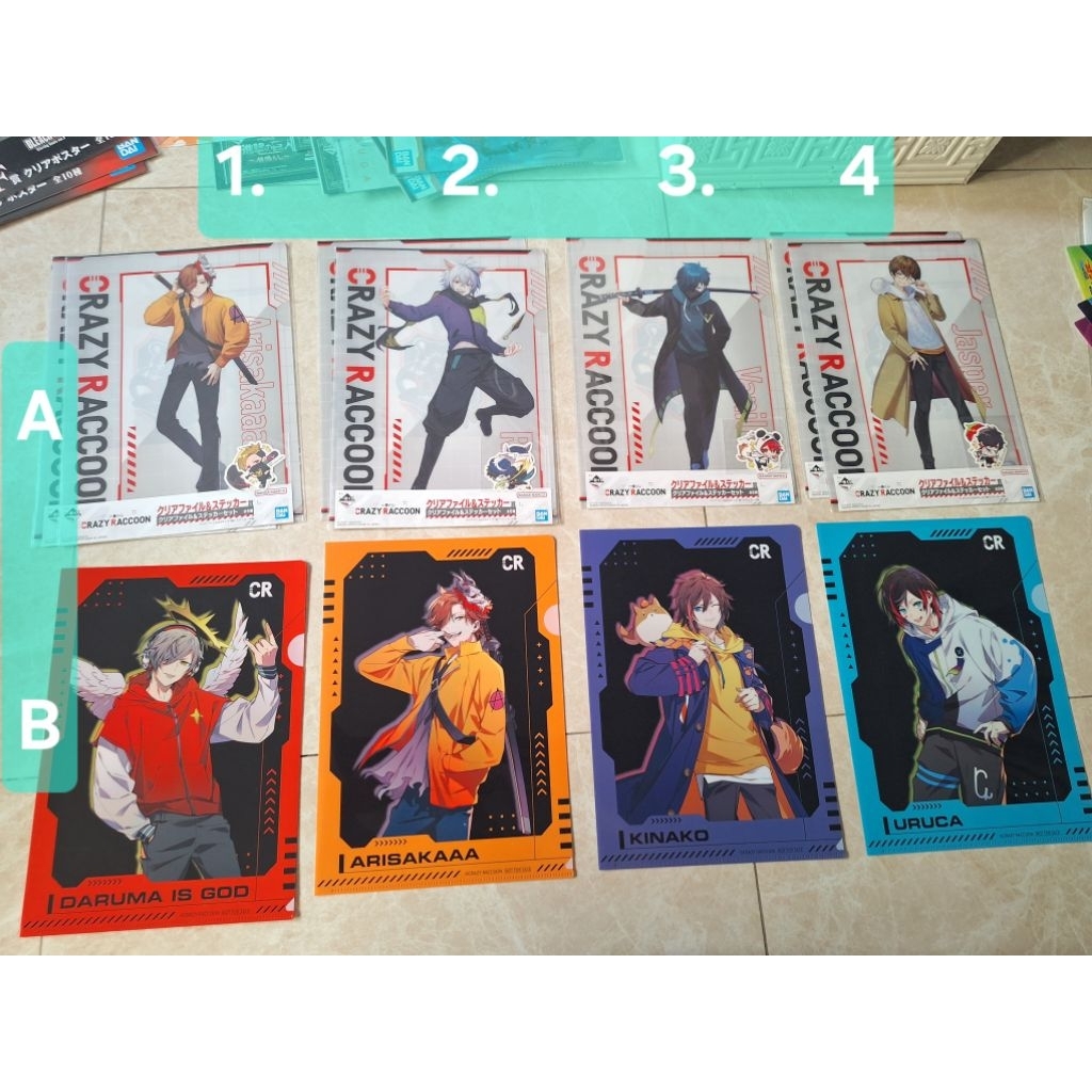 Crazy Raccoon CR  Kawase 神宮寺寂雷 瘋狂浣熊 電競 vtuber 一番賞 資料夾 文件夾