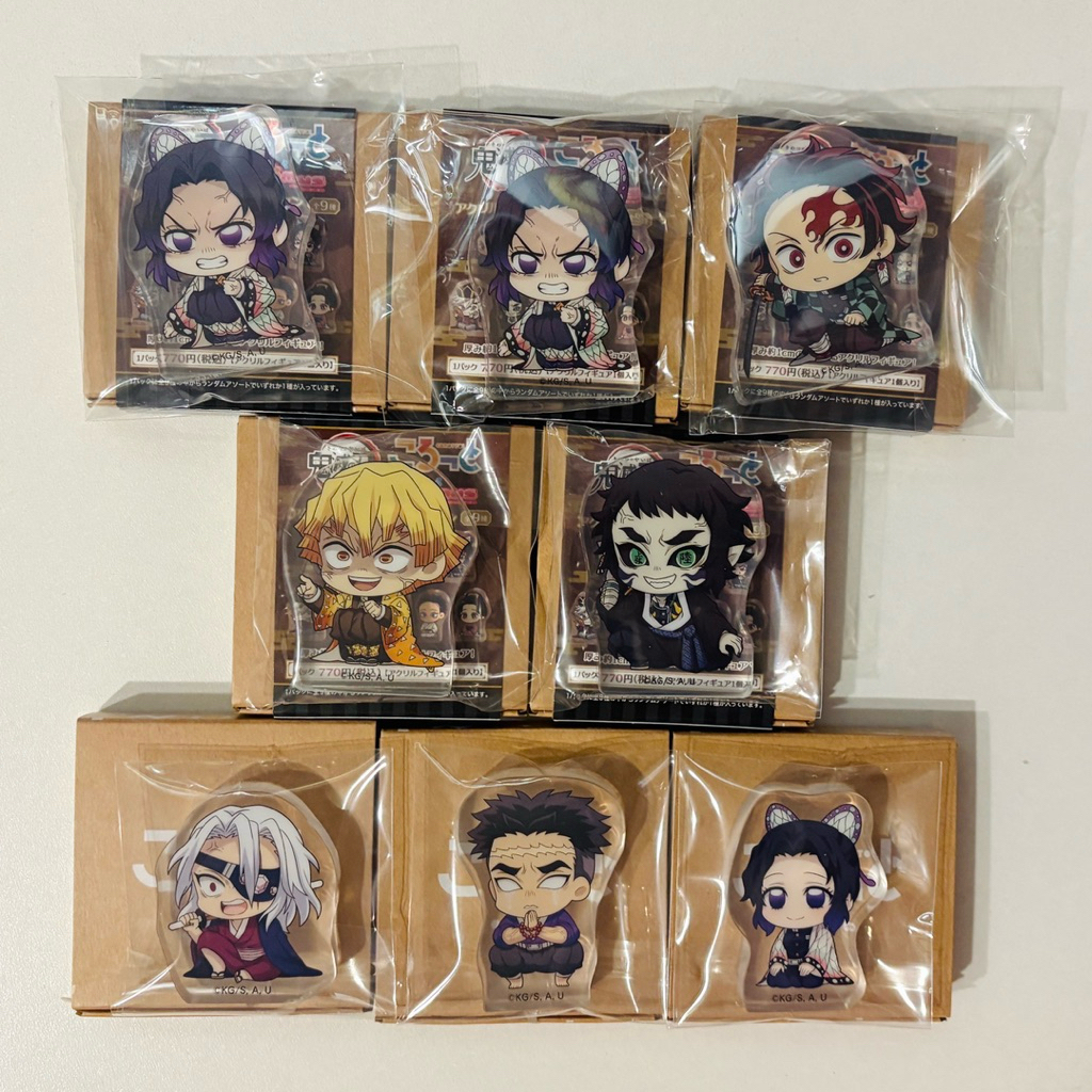 現貨✨日版✨鬼滅之刃 movic 柱訓練篇 無限城篇 Q版 壓克力塊磚 胡蝶忍 炭治郎 善逸 獪岳 天元 岩柱