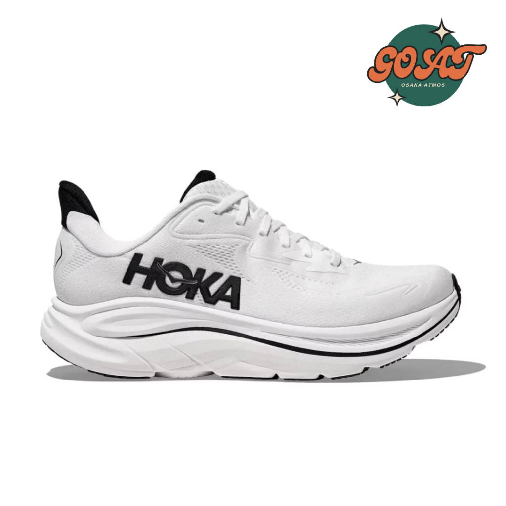 Hoka One One Clifton 10 白黑 輕量 透氣 舒適 厚底 增高 男鞋 女鞋 1162030WBLC