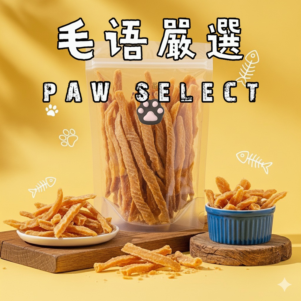 手作虱目魚柳乾｜天然寵物零食｜狗狗貓咪安心點心 台灣製｜無添加防腐劑