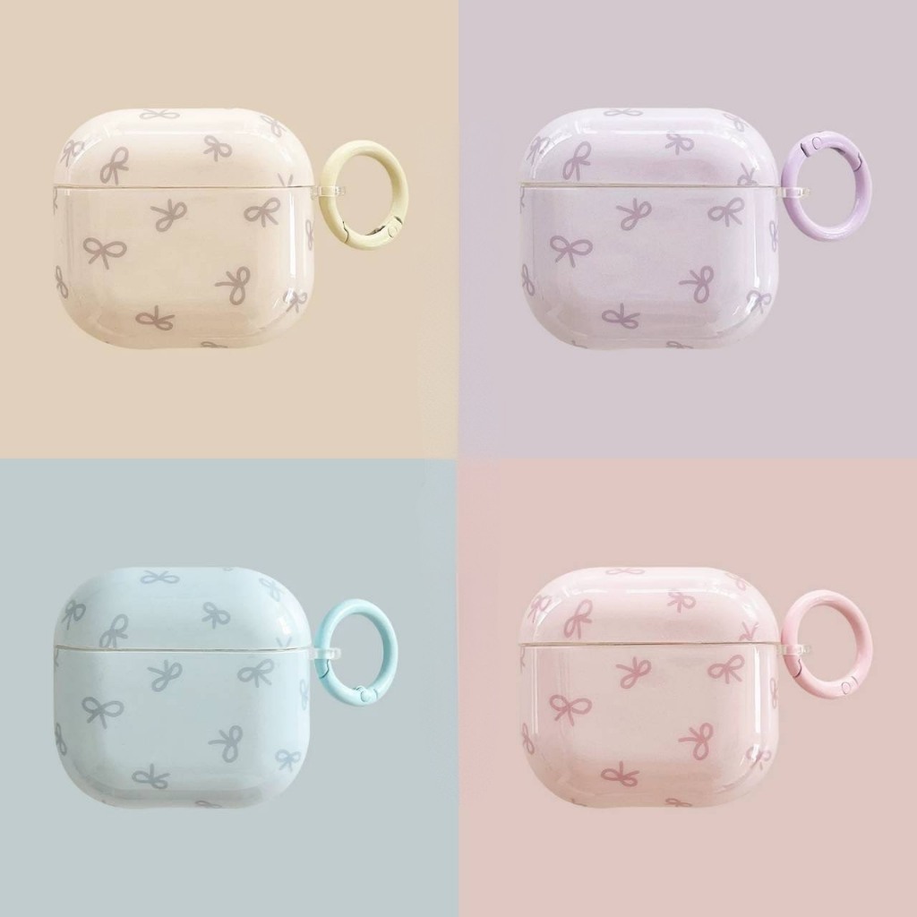 【新款】韓版小蝴蝶結AirPods Pro3 4 pro2保護套2代 3代蘋果 IMD 藍牙耳機套 防摔耳機殼 禮物