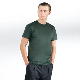 Bread & Boxers Crew-Neck Pima 圓領男用高端厚T - 森林綠 7.1 oz 素t 短t 厚t