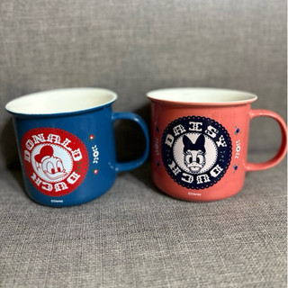 全新 迪士尼 陶瓷杯組 Disney 唐老鴨 黛西 陶瓷杯 馬克杯 水杯 杯子 對杯 藍色 粉色 米奇家族