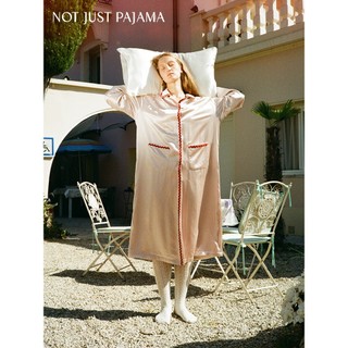 Not Just Pajama漂浮冬眠系列 22姆米真絲加絨睡袍女 秋冬季內裡加絨浴袍晨袍