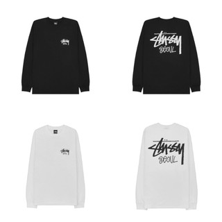 【COLAFISH】 STUSSY STOCK SEOUL LS TEE 韓國限定 首爾 字型 長袖