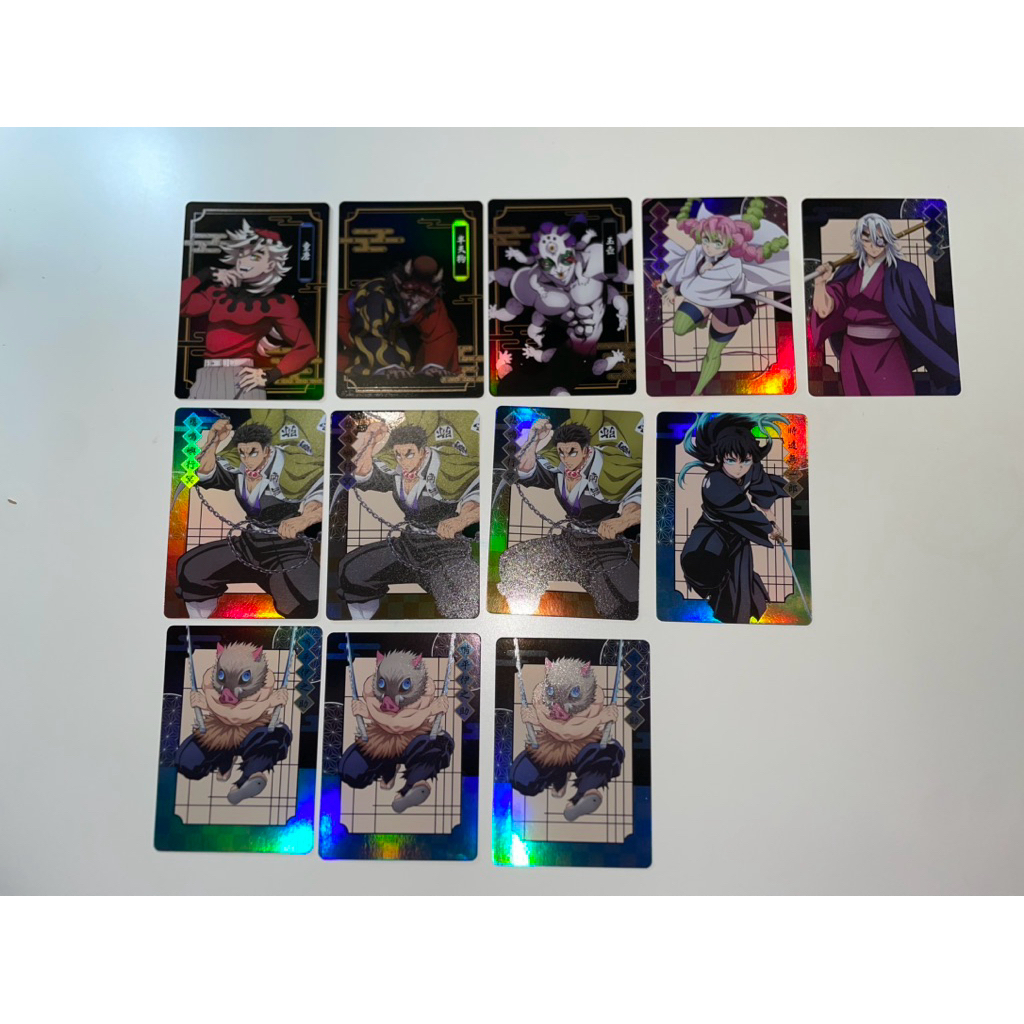 ［小卡］鬼滅之刃無限城篇第一部周邊抽卡-音柱、霞柱、伊之助、岩柱、風柱、半天狗、玉壺、妓夫太郎