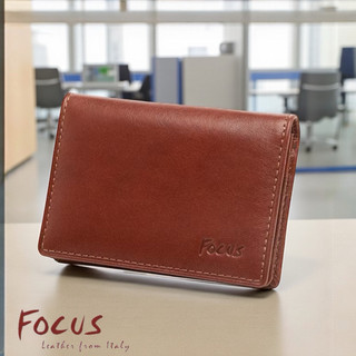 【寧寧精品】台中35年老店 Focus 富可仕 咖啡色 信用卡 証件夾 名片夾 FTB1127 相片式名片夾 /卡夾