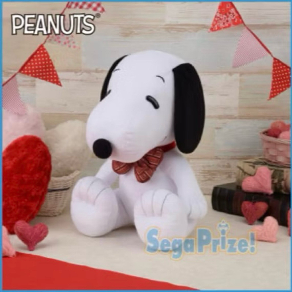 ❤Lika小舖❤N史努比 日本帶回 全新正版現貨 SNOOPY景品玩偶布偶娃娃 史努比巧克力領結正版大玩偶布偶娃娃蝴蝶結