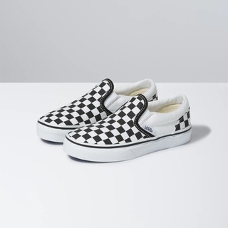 [unclev1966] VANS CLASSIC SLIP-ON KIDS 黑白 棋盤格 休閒 小童 滑板鞋