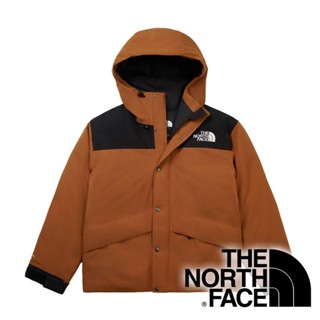 【THE NORTH FACE 美國】男Dryvent單件式防水羽絨連帽外套FP600『棕/黑』NF0A8FGH