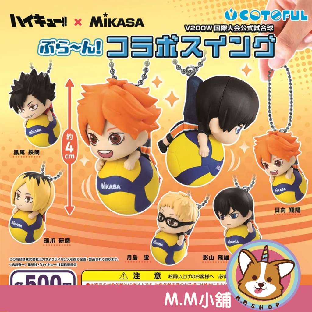 【M.M小舖】『現貨』 COTOFUL 轉蛋 扭蛋 排球少年XMIKASA角色搖搖吊飾 排球少年 吊飾 全5款