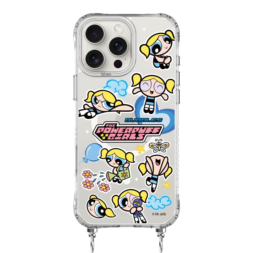 【TOXOXO】飛天小女警｜泡泡魅力綻放：冰川抗黃防摔MagSafe iPhone繩掛手機殼