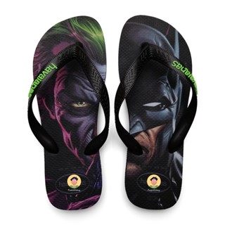 Batman 哈瓦仕 黑色蝙蝠俠 男女中性款 Top Heróis DC 漫畫 巴西夾腳拖 人字沙灘拖鞋