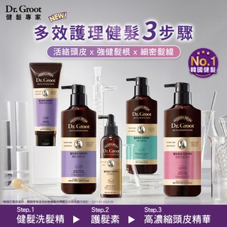 Dr. Groot 升級版多效護理健髮系列洗髮精400ml (蓬盈/控油/柔順 任選1入)