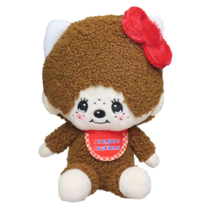 妮可日貨 日本正版 蒙奇奇 夢奇奇 Kitty X Monchhichi 聯名 娃娃 絨毛 蒙奇奇君 三麗鷗