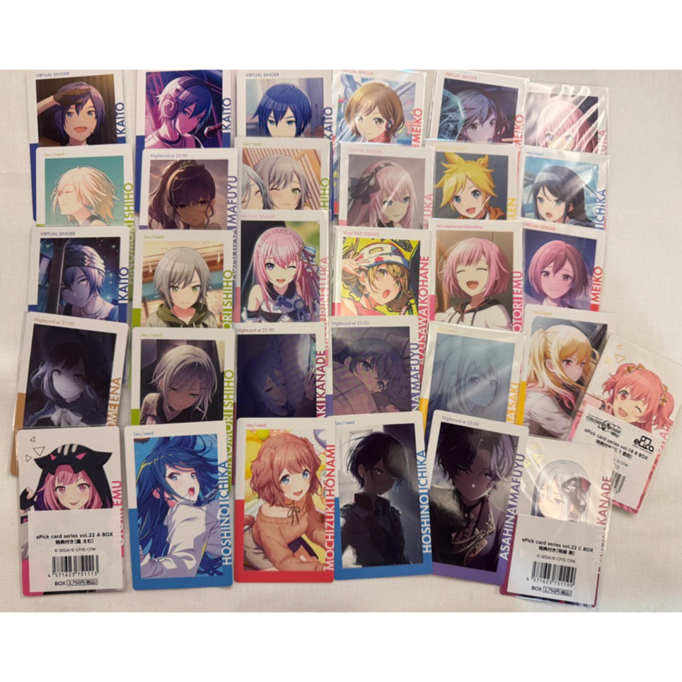 (10/9更新)世界計畫 プロセカ Epick小卡 特典 單張區  | 白情情熱WL鐵道 | 真冬奏笑夢心羽Kaito