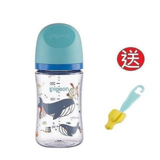 貝親 Pigeon第三代母乳實感T-ester奶瓶240ml(P80989B海洋世界)+送奶嘴刷 593元